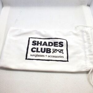 Shades Club White & Black Sunglasses Dust Bag